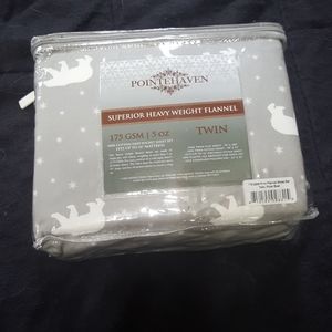 💘Twin flannel deep pocket sheet set